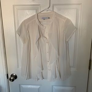 See by Chloe sheer white blouse